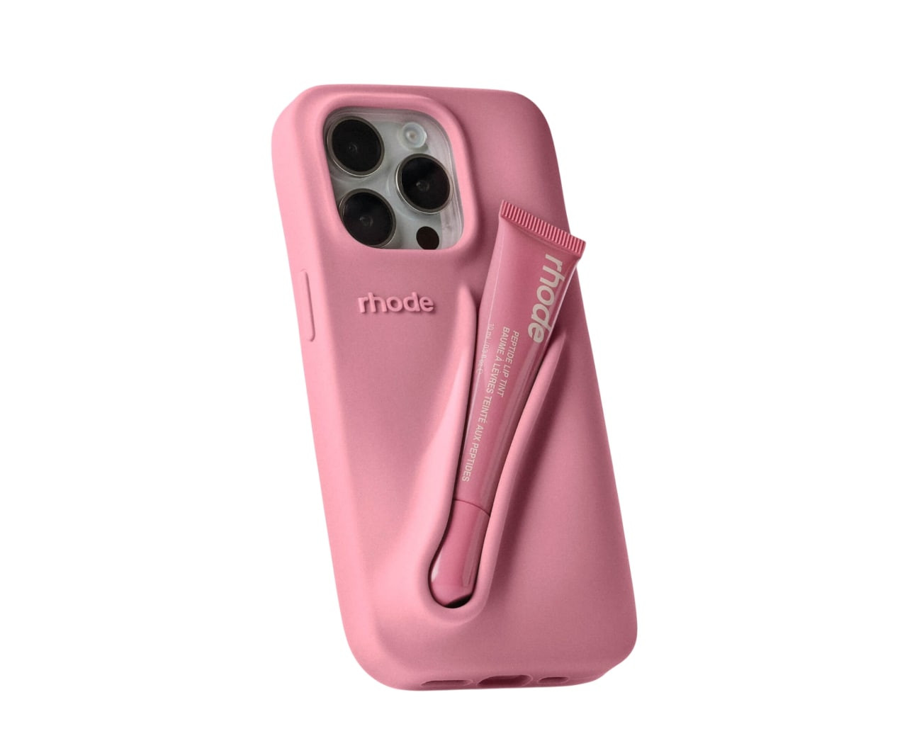 Rhode Limited Edition Fall Lip Case iPhone 13 Pro Ribbon Pink