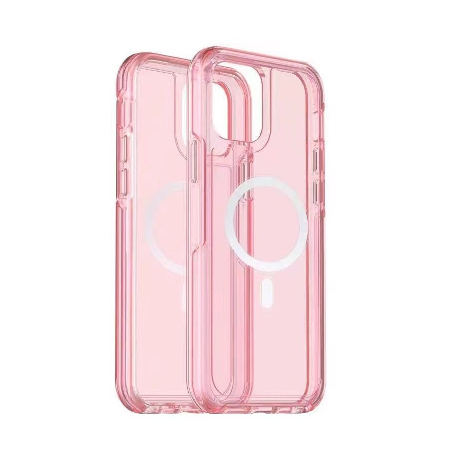 iPhone 16e Symmetry Series With Magsafe Clear Case Pink Black