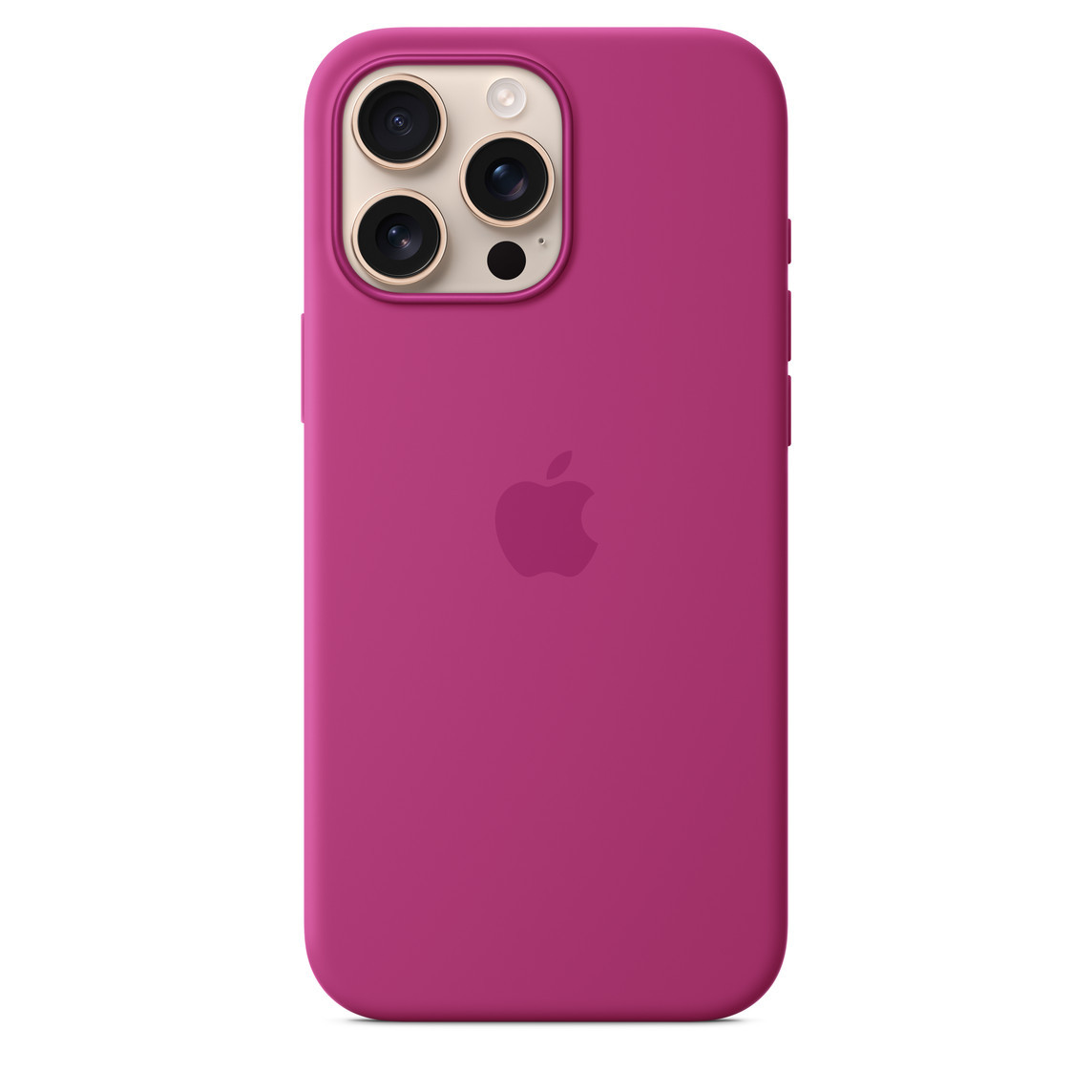 iPhone 16 Pro Max Silicone Case With MagSafe Fuchsia