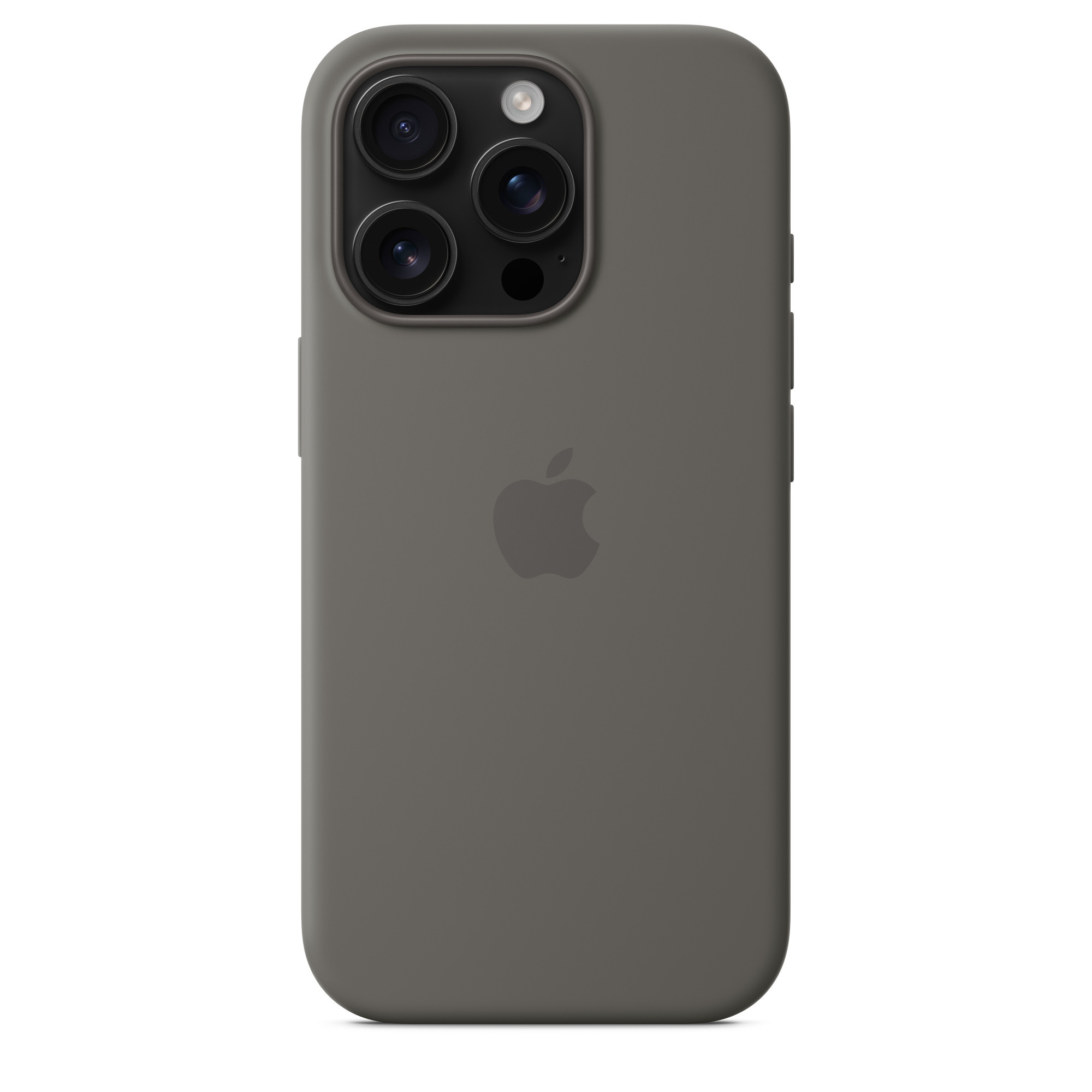 iPhone 16 Pro Silicone Case With MagSafe Stone Gray