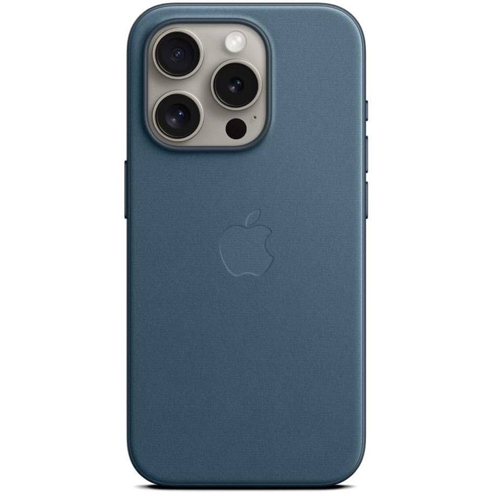 iPhone 16 Pro FineWoven Leather Case with MagSafe Pacific Blue