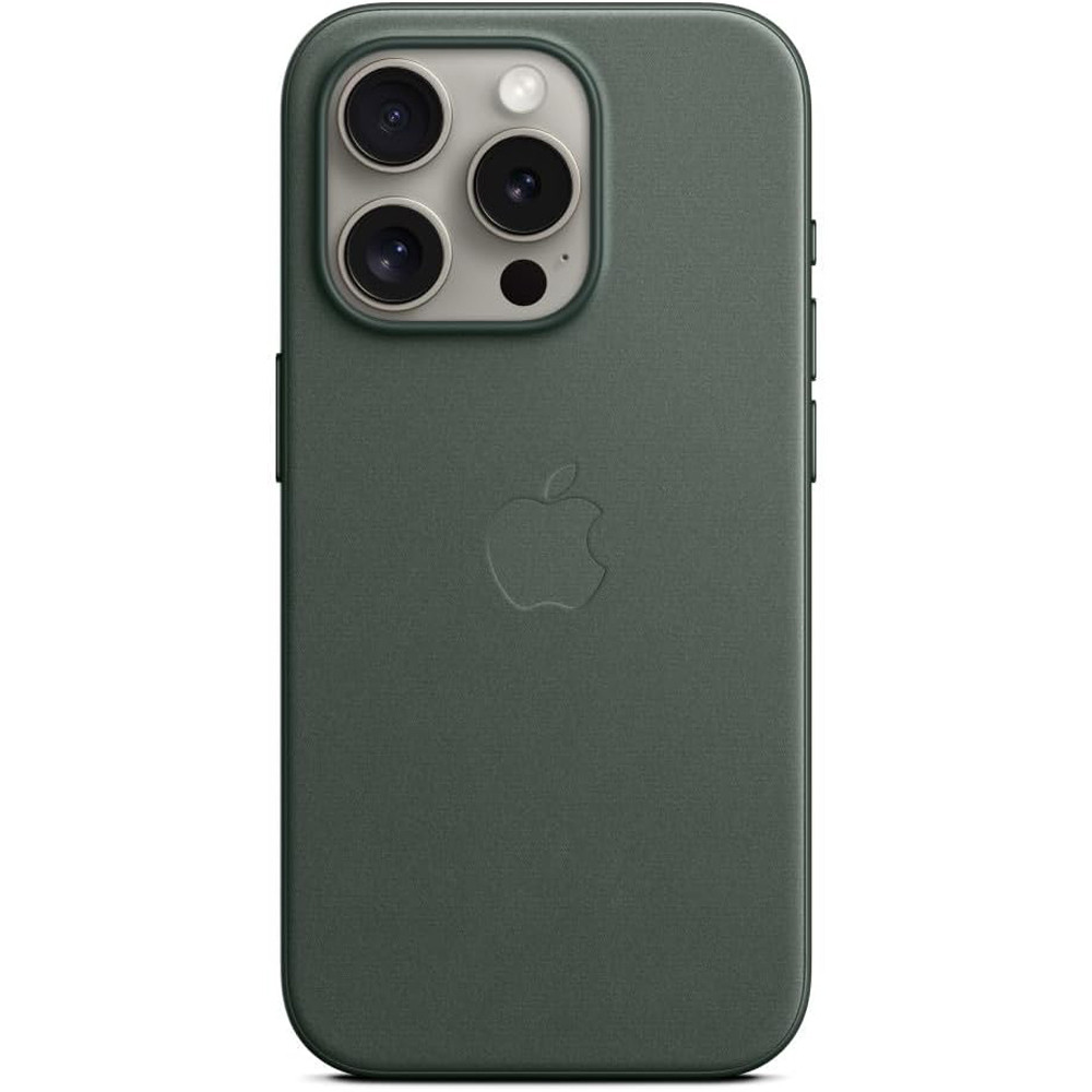 iPhone 16 Pro FineWoven Leather Case with MagSafe Evergreen