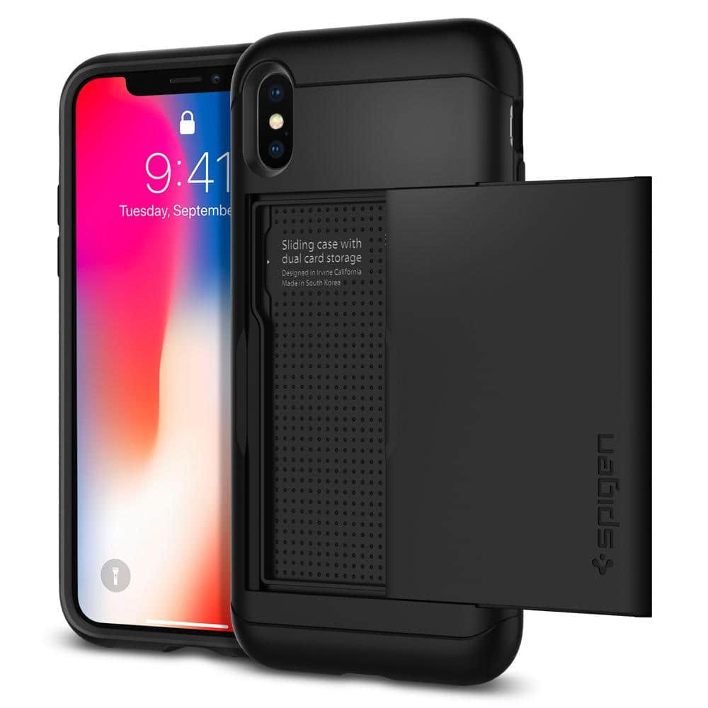 iPhone X Case Spigen Slim Armor CS Black