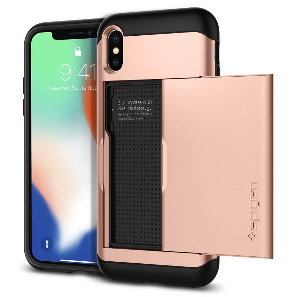 iPhone X Case Spigen Slim Armor CS Blush Gold