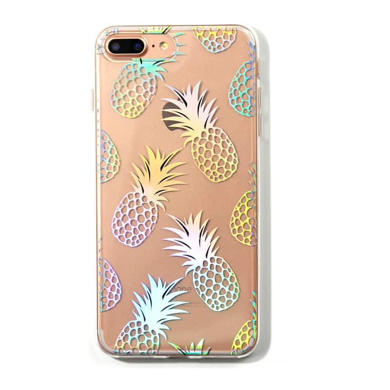 Liana Teal Shiny Pineapple Case for iPhone X