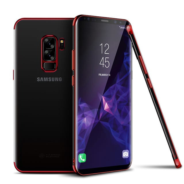 Transparent Metallic Plating Case for Galaxy S9+ Plus