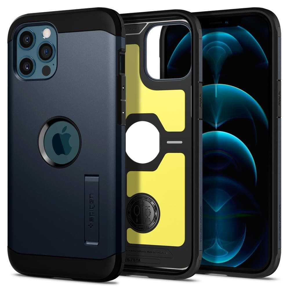 Spigen iPhone 12 Pro Max Case Tough Armor Metal Slate