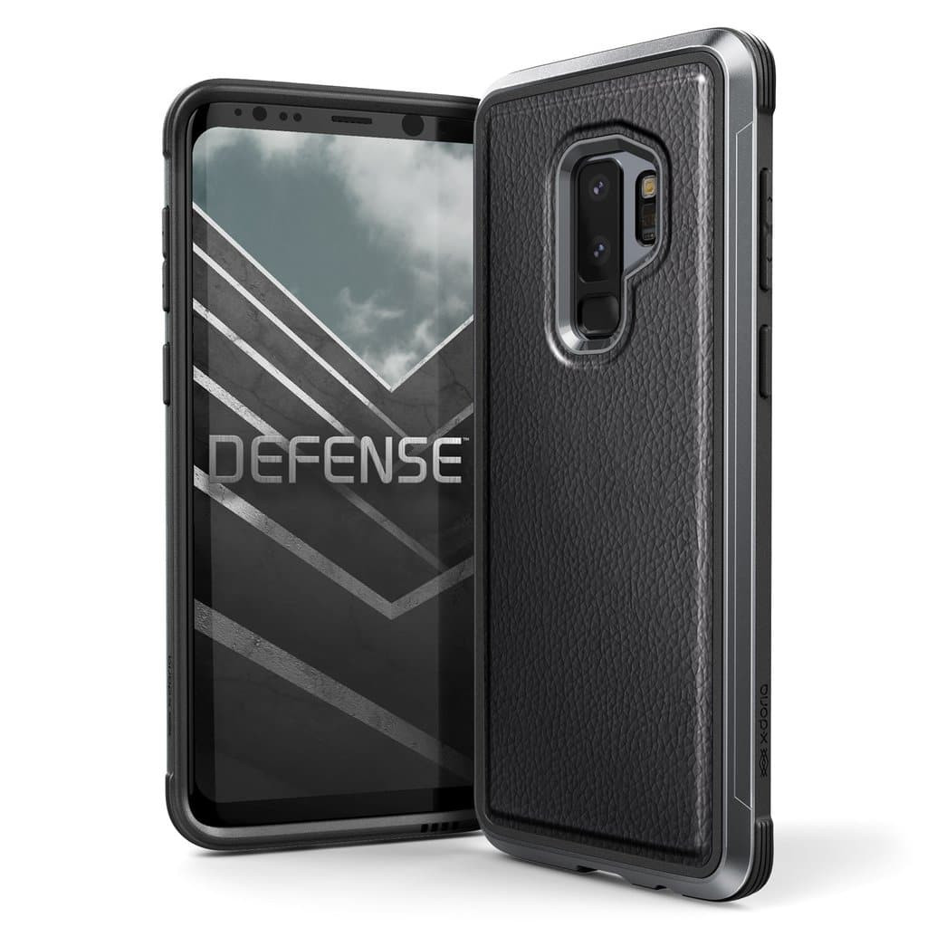 Galaxy S9+ Plus Case X-Doria Defense Lux - Black Leather