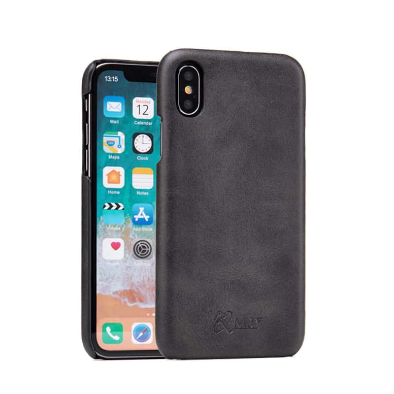 Leather Microfiber Case for iPhone X