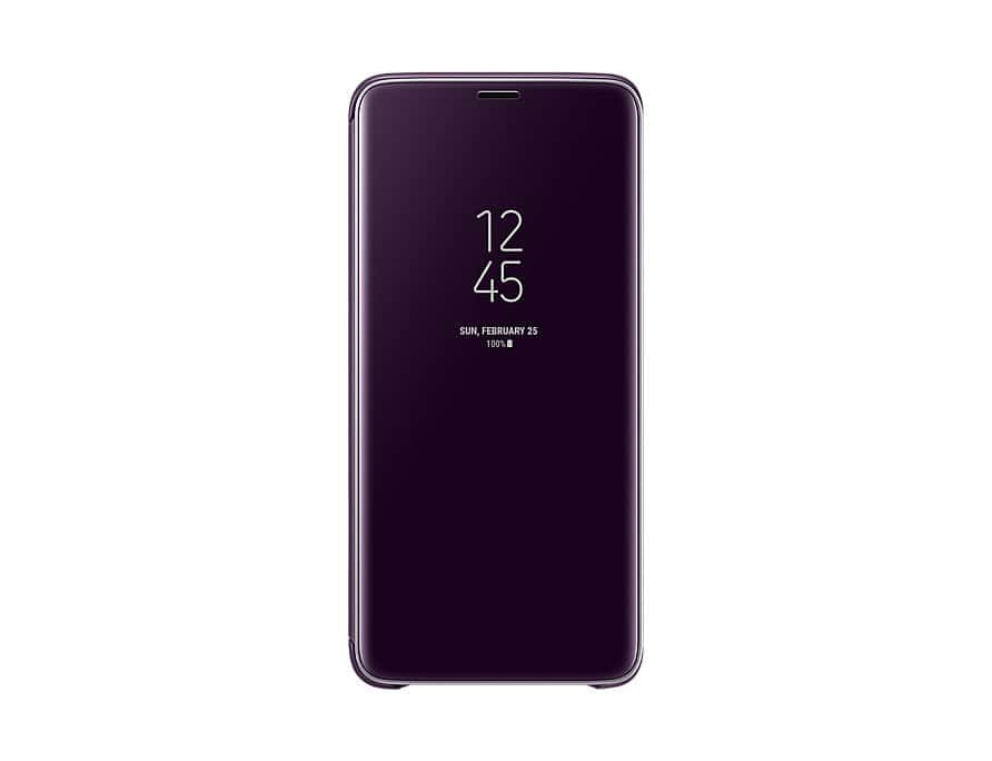 Official Samsung Galaxy S9+ Plus Clear View Stand Cover Case - Purple