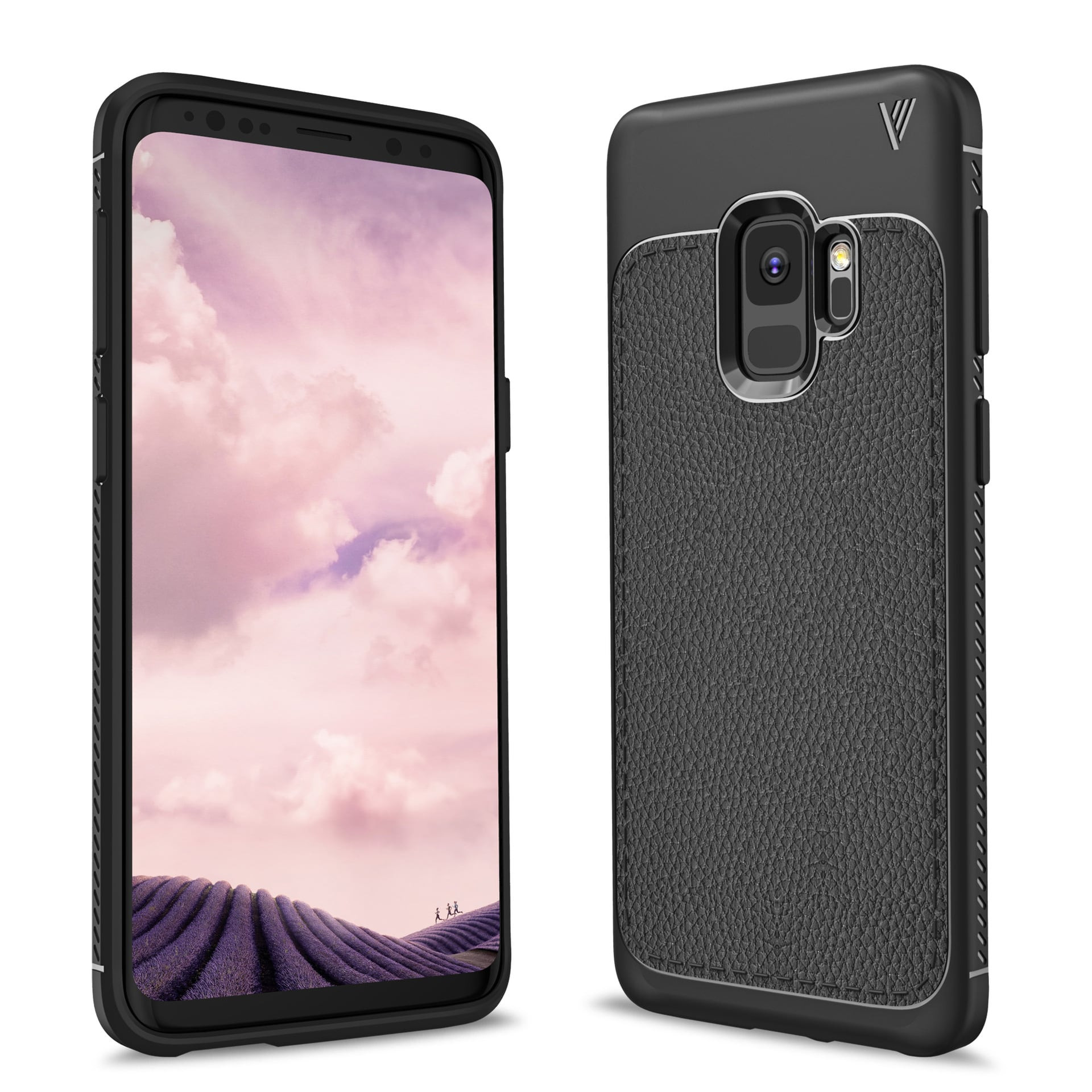 Galaxy S9+ Plus Elegant Leather Feel Thin Case