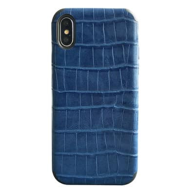 Crocodile Leather Pattern Style iPhone X Case