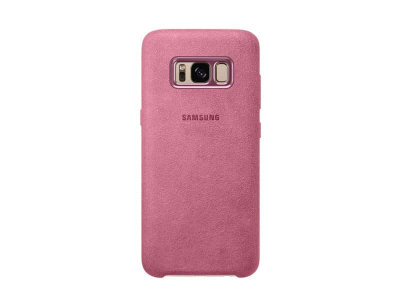 Official Samsung Galaxy S8+ Plus Alcantara Cover Case - Pink