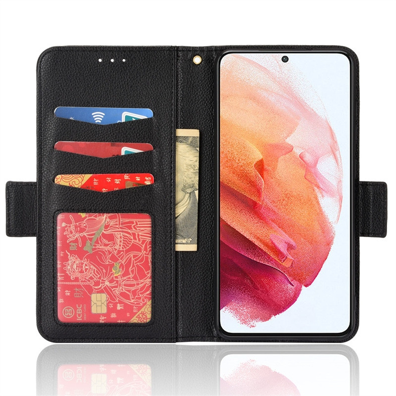 Galaxy S21+ Leather Wallet Flip Case