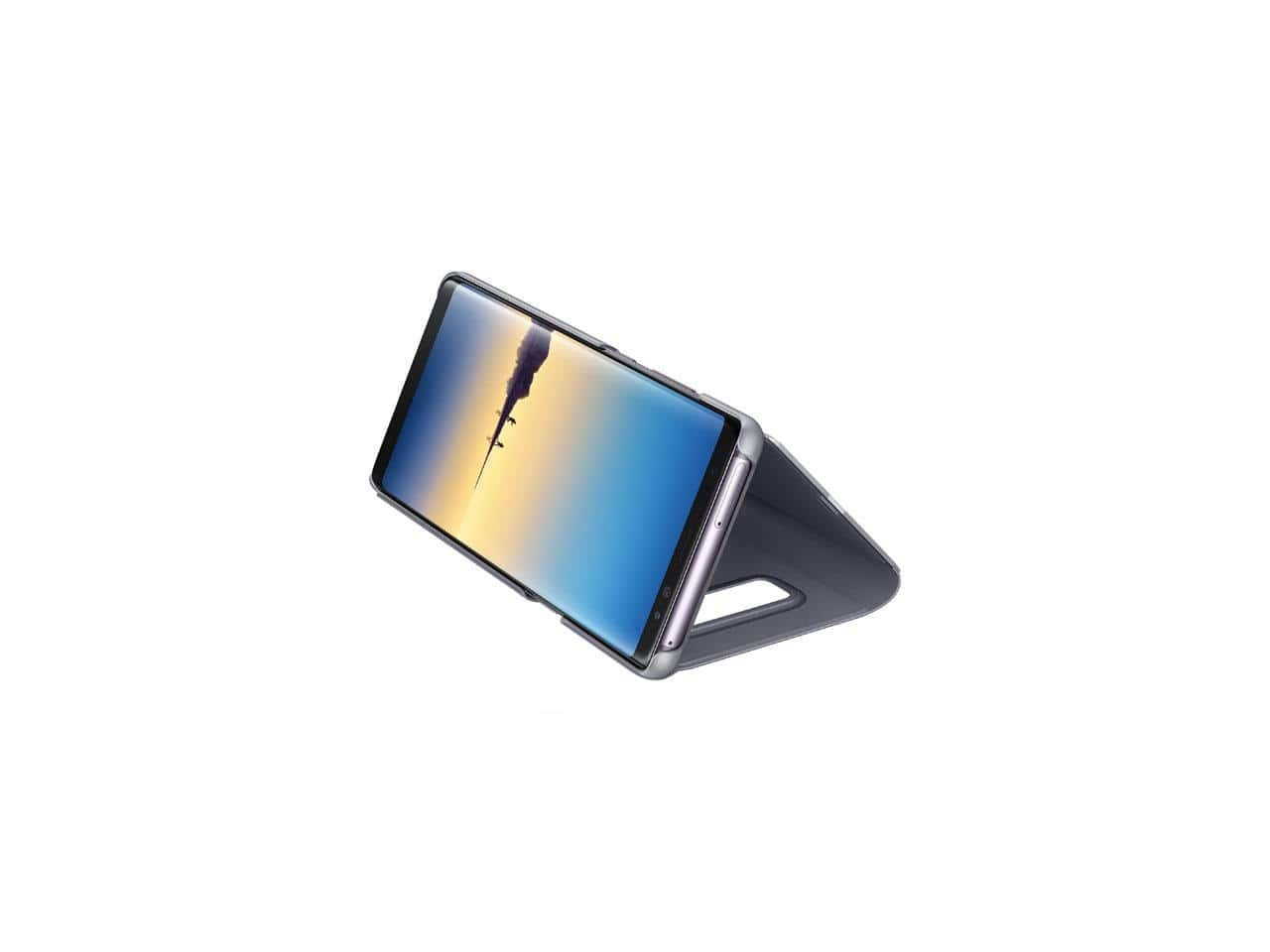Official Samsung Galaxy Note 8 Clear View Standing Cover Case - Grey