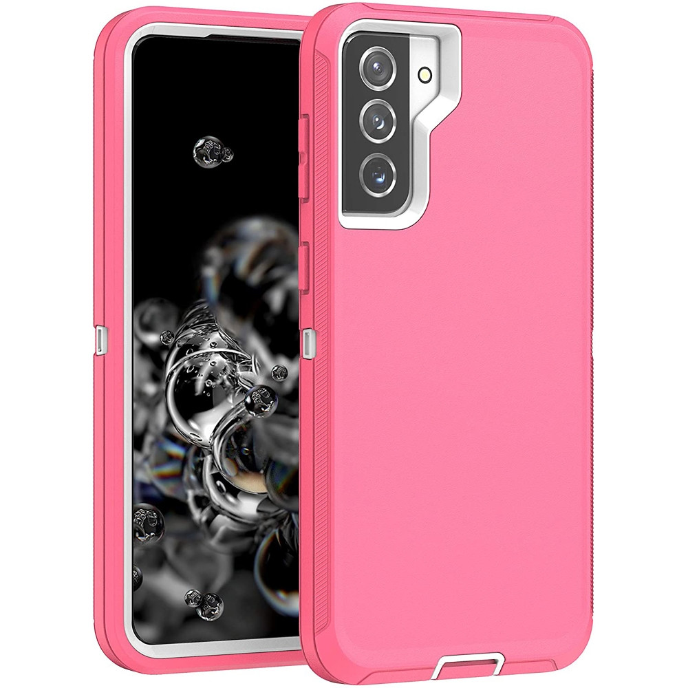 Samsung Galaxy S21+ Plus 5G Defender Series Case - Pink White