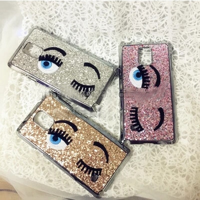 Chiara Ferragni Flirting Glitter Galaxy S6 Edge Case