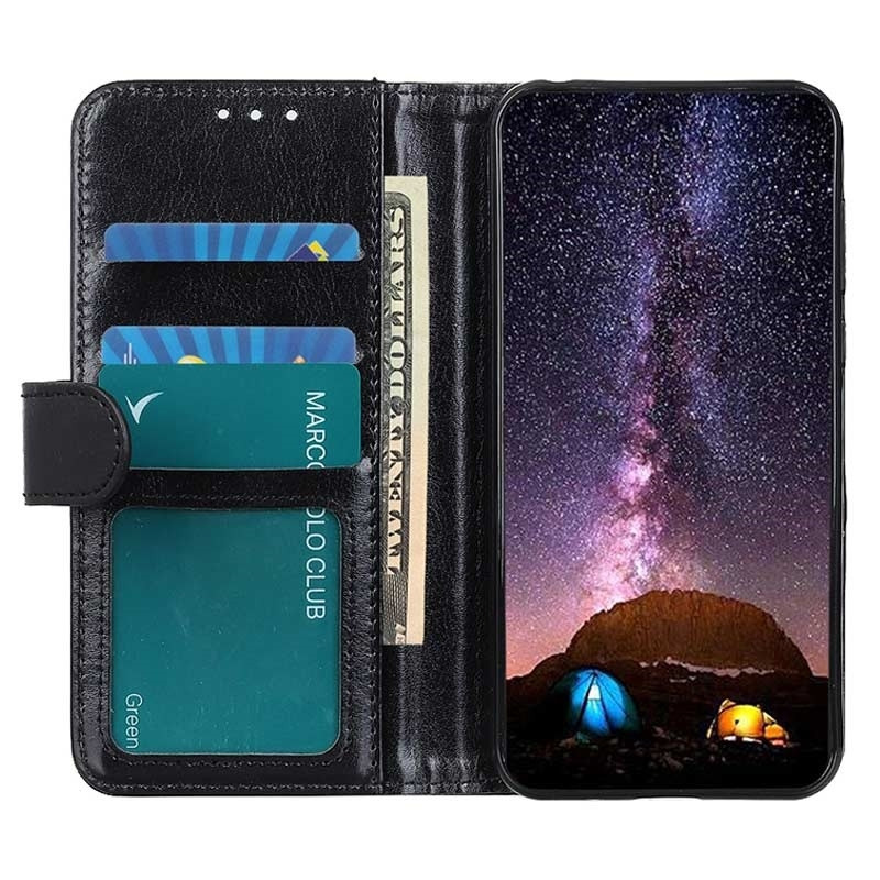 OnePlus 9RT Wallet Flip Cover Black