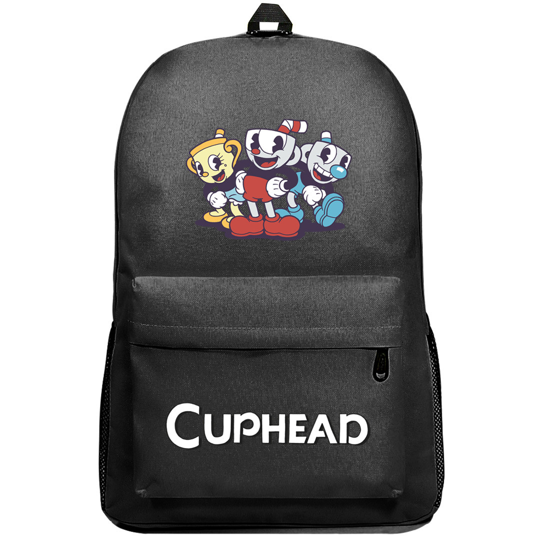 Cuphead Group Backpack SuperPack - Cuphead Mugman Ms Chalice Characters Art