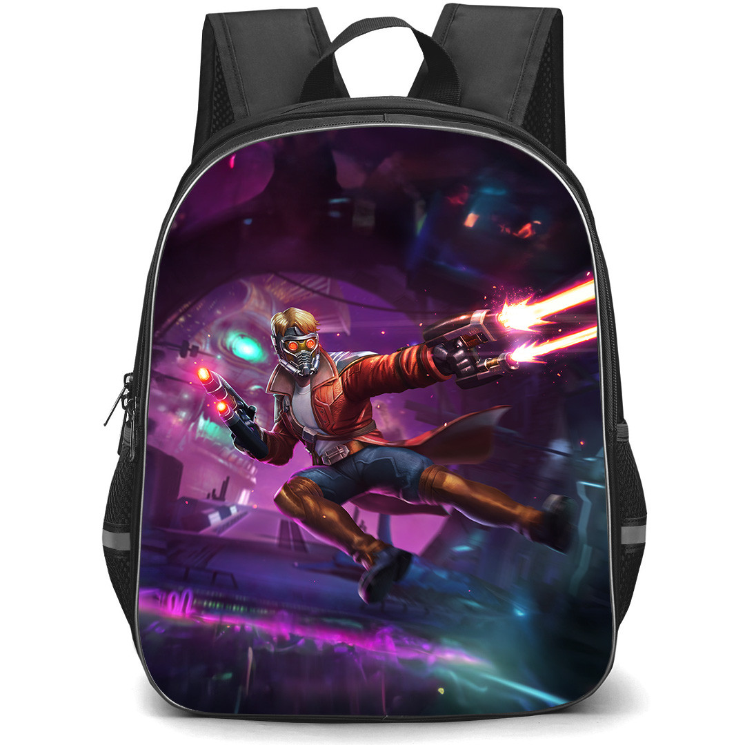 Guardian Of The Galaxy Star Lord Backpack StudentPack - Star Lord Shooting
