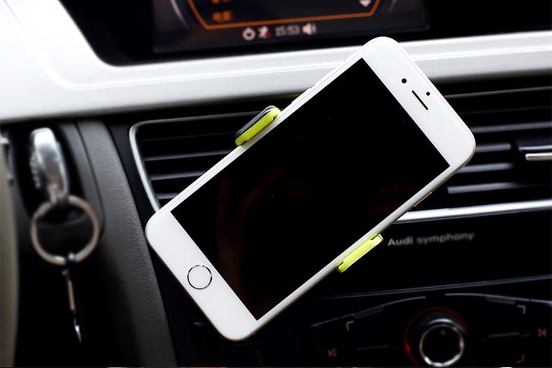 Rock 360 Car Phone Mount Clip Holder for iPhone 6 6s Plus, Galaxy S6, iPhone 5 5s