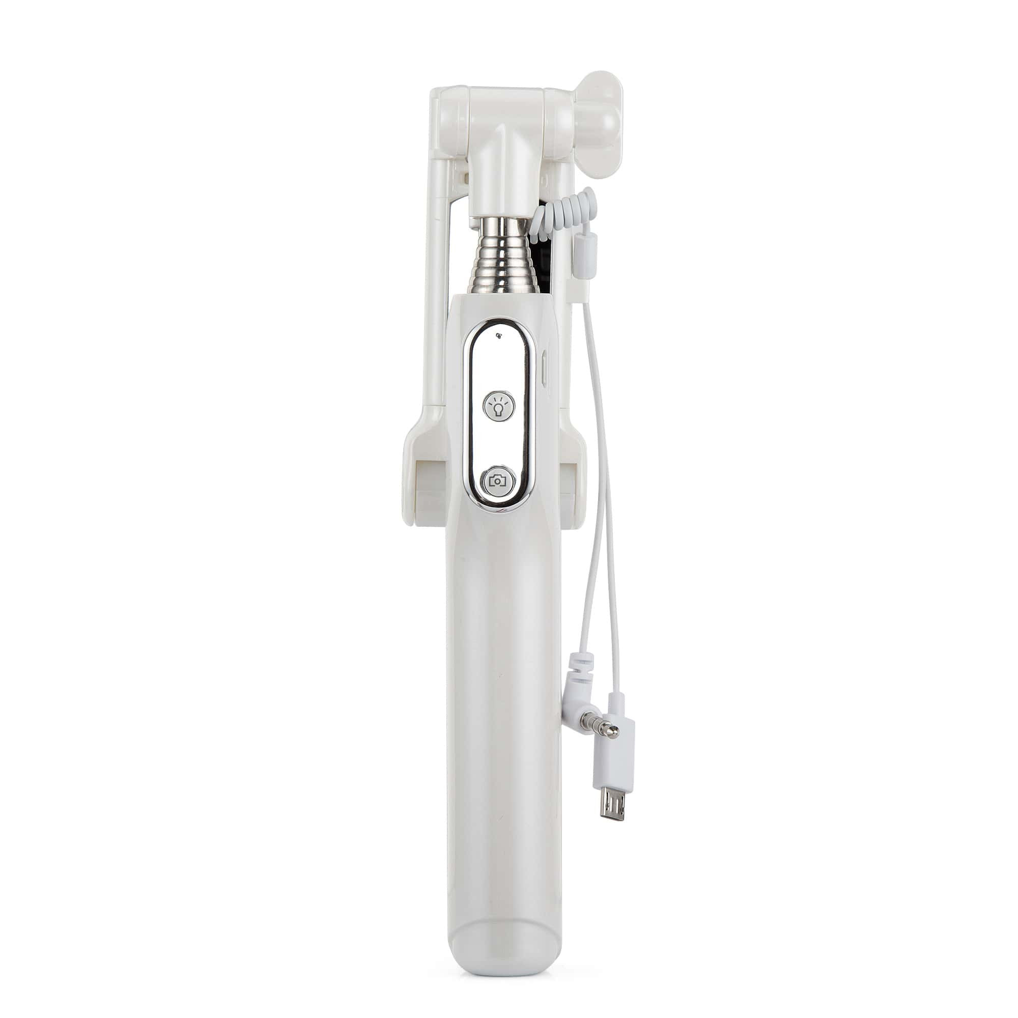 Premium Metal Selfie Stick With Built in Control and Flash