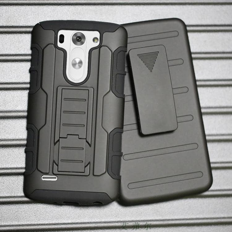 LG G3 Beat Mini Tough Shockproof Defender Case with Belt Clip