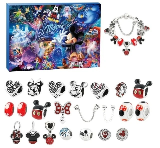 Mickey Mouse Advent Calendar 2023 Jewelry Gifts Christmas Countdown