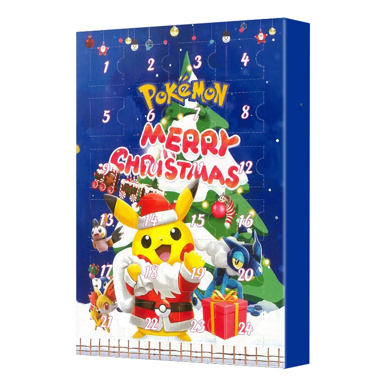 Pokemon Santa Pikachu Advent Calendar 2023 Christmas Countdown