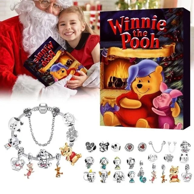 Winnie The Pooh Advent Calendar 2023 Jewelry Gifts Christmas Countdown
