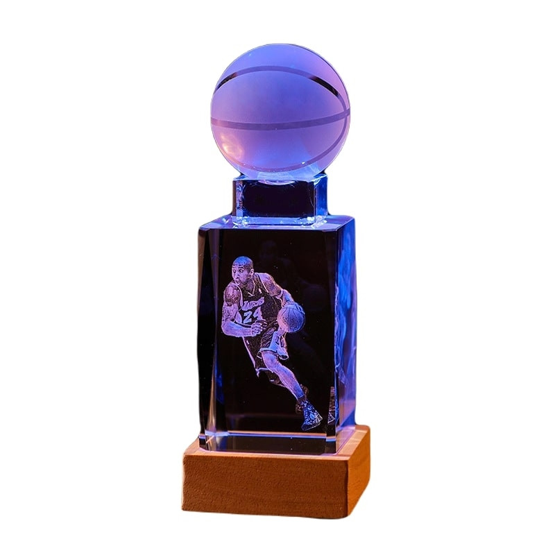 NBA Kobe Bryant 24 Crystal Night Light Decoration