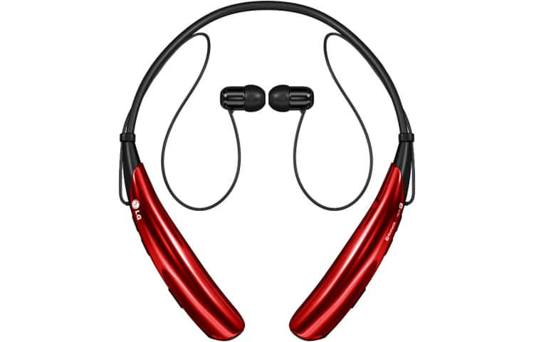 LG Tone Pro HBS-750 Bluetooth Headset Stereo Wireless - Red