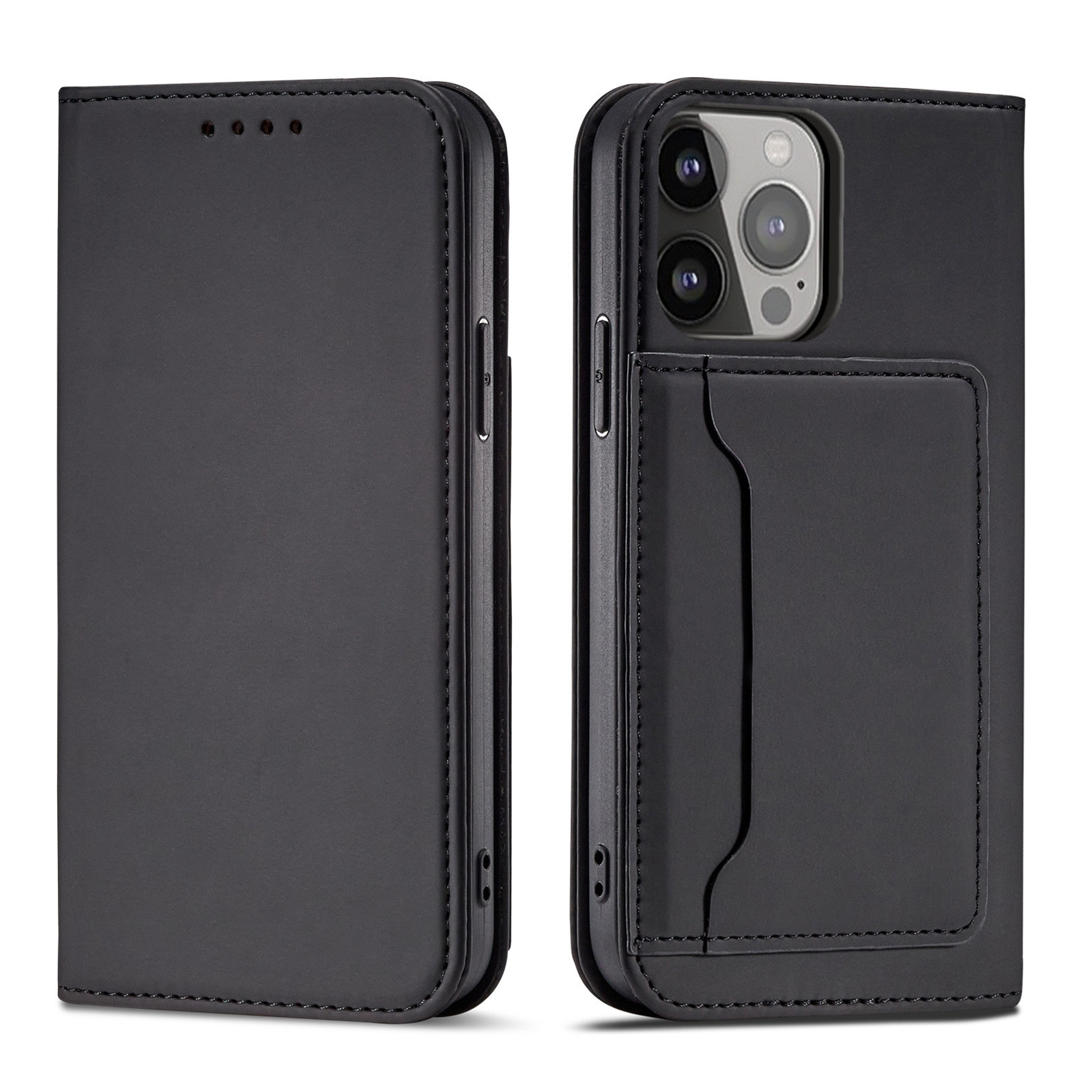 iPhone 14 Plus Leather Card Holder Case