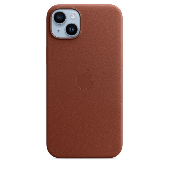 iPhone 14 Plus Leather Case with MagSafe Umber