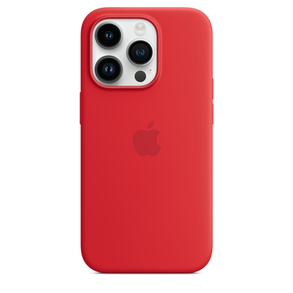 iPhone 14 Pro Silicone Case With MagSafe Red