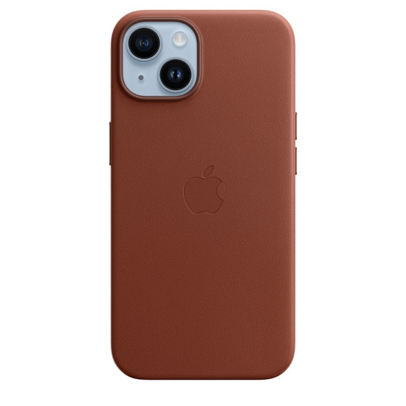 iPhone 14 Leather Case with MagSafe Umber