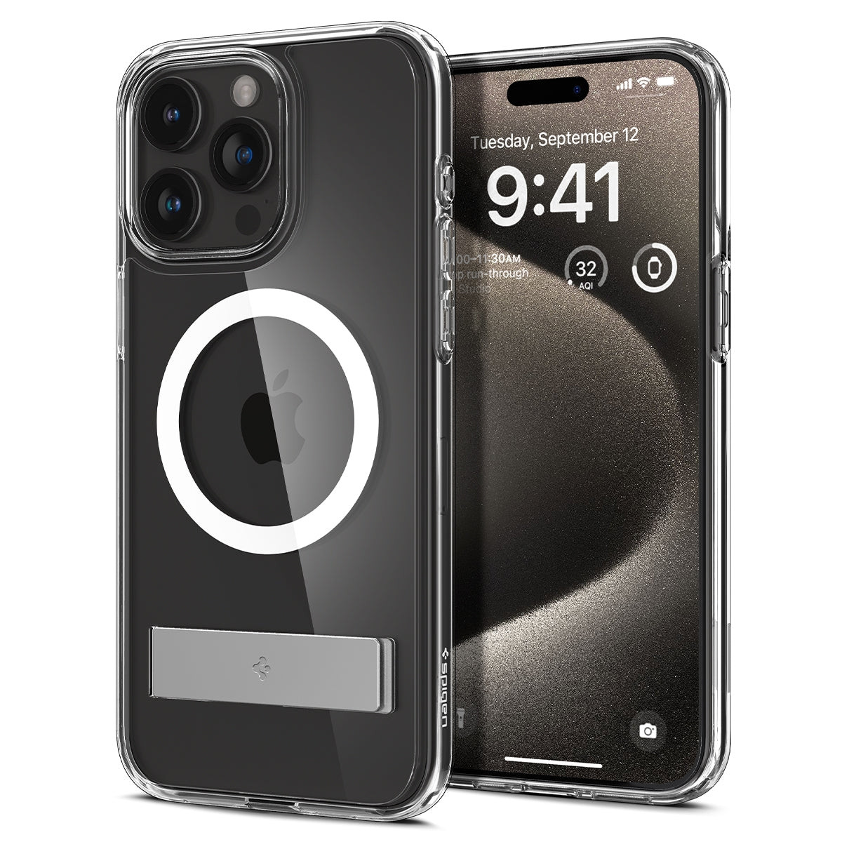 Spigen iPhone 15 Pro Max Case Ultra Hybrid S MagFit Crystal Clear Case