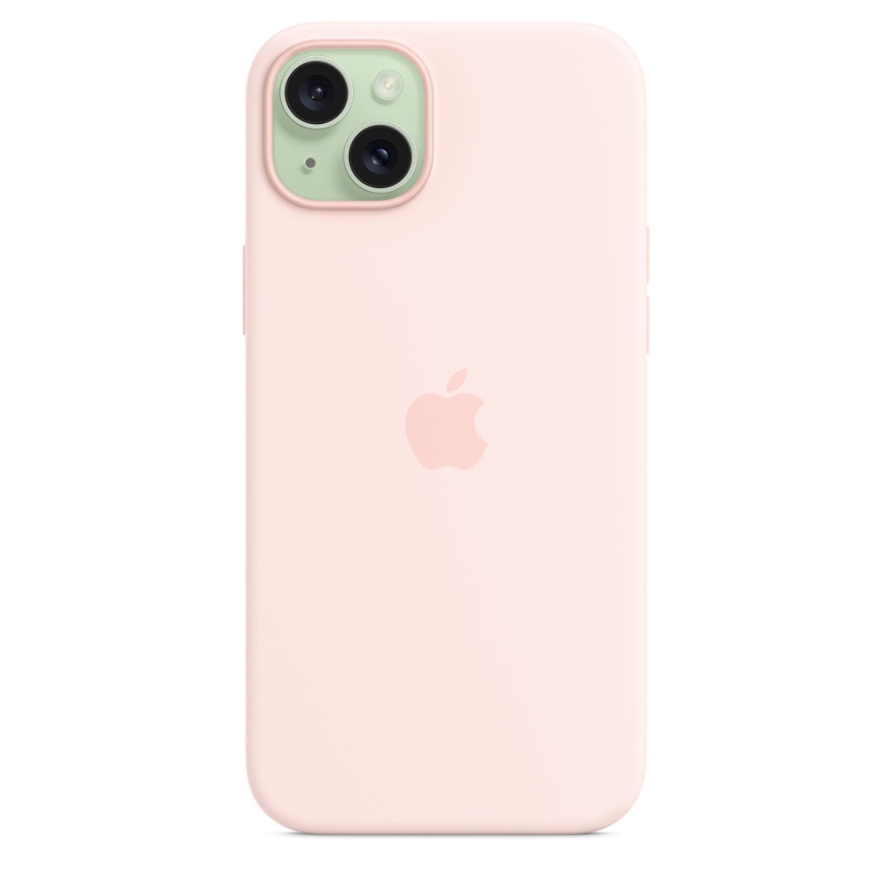 iPhone 15 Plus Silicone Case With MagSafe Light Pink