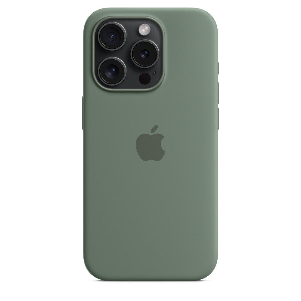 iPhone 15 Pro Silicone Case With MagSafe Cypress Green