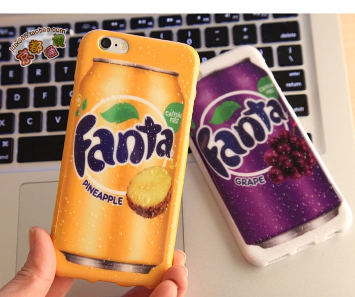 Fanta Grape Can TPU Slim Case for iPhone 6