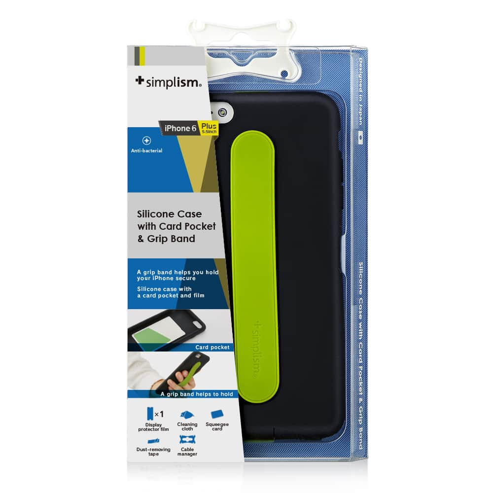 Simplism iPhone 6 Plus Hand Strap Case Black