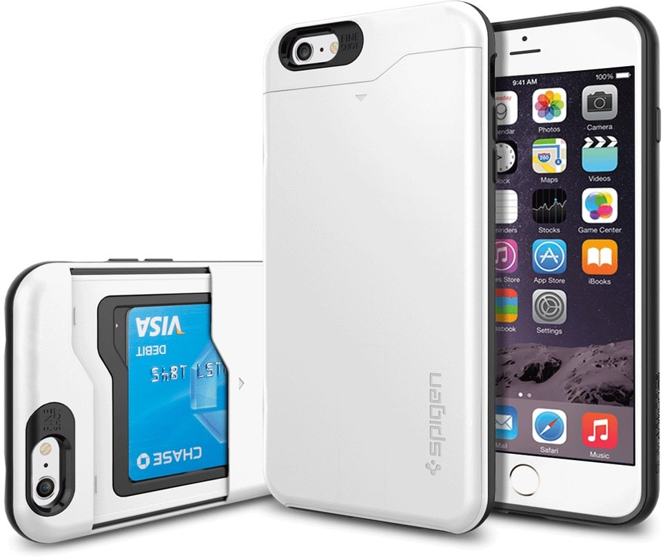 iPhone 6 Plus Spigen Slim Armor CS Case Shimmery White