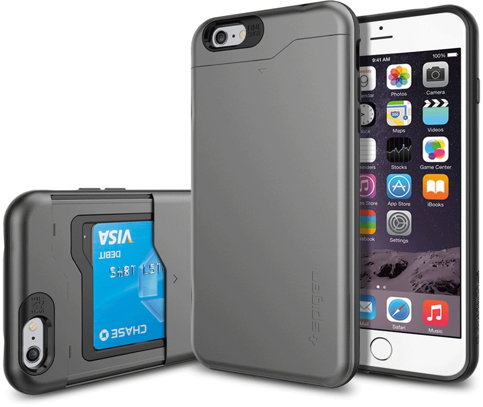 iPhone 6 Plus Spigen Slim Armor CS Case Gummetal