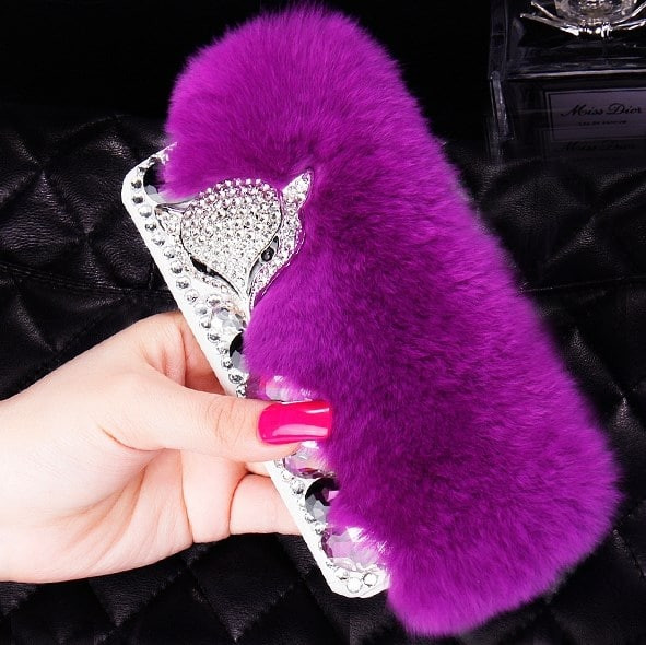 Fur Bling Rhinestone Case for iPhone SE 5s 5