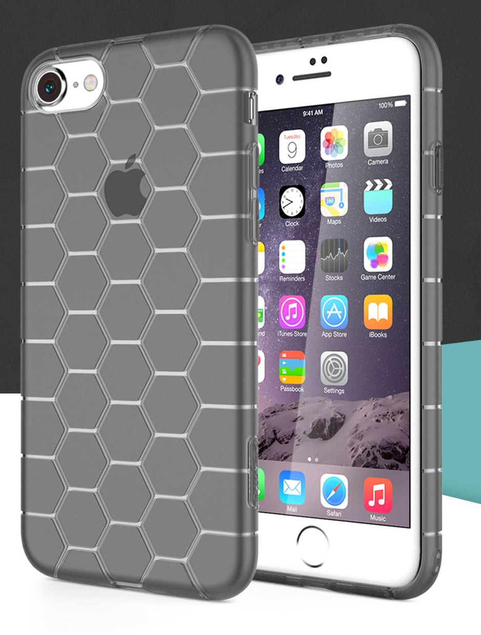 Honeycomb Pattern Shock Drop Resistance Case iPhone 7