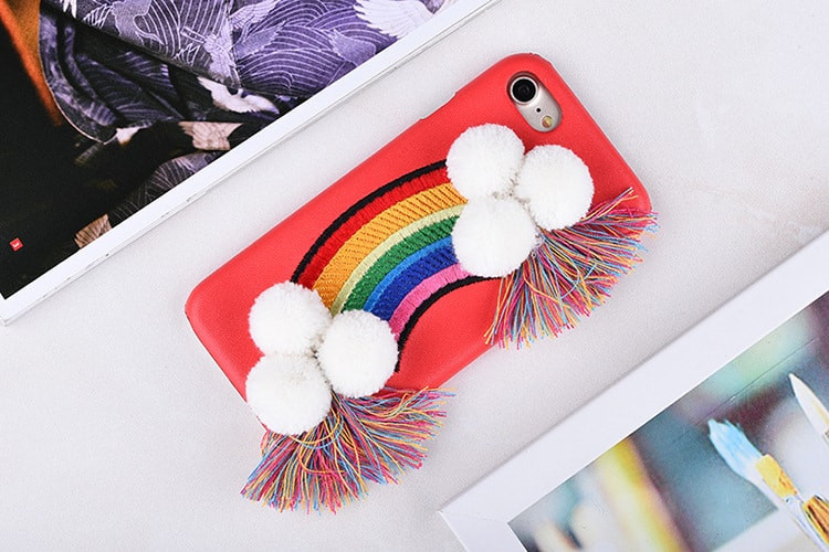 Rainbow Fabric iPhone 7 Case