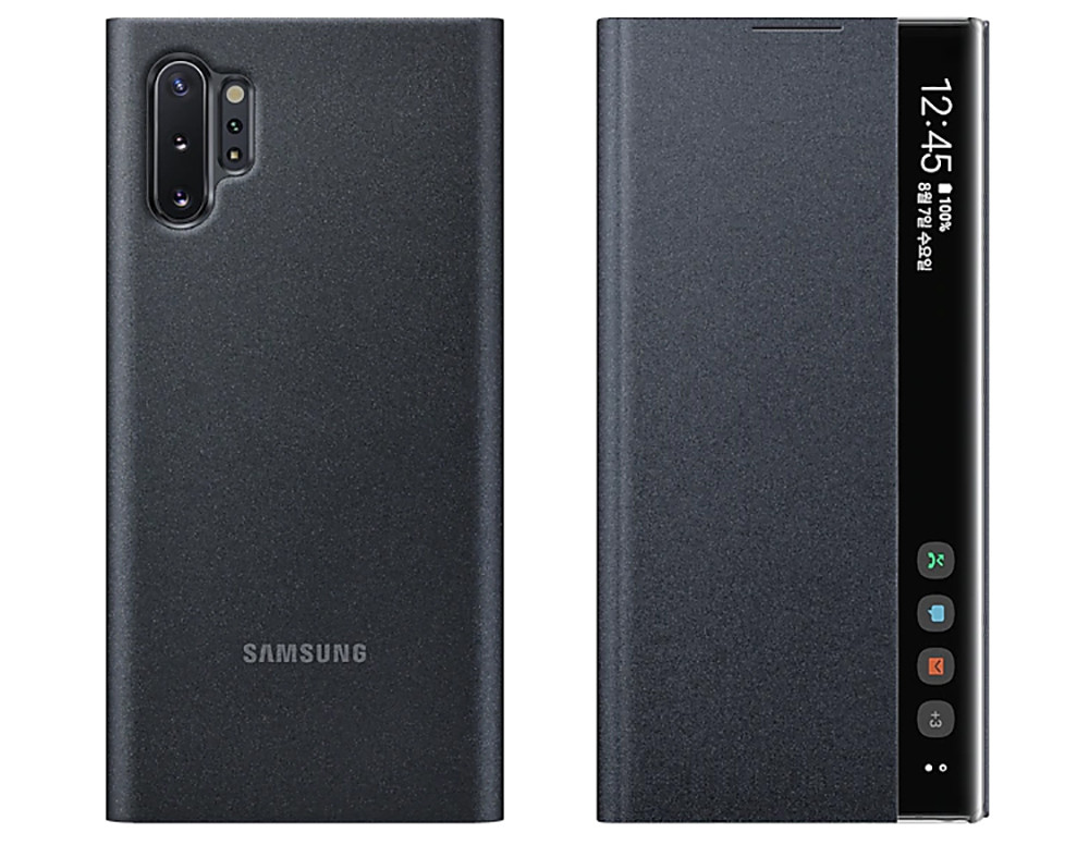 Official Samsung Galaxy Note 10+ Plus Clear View Case - Black