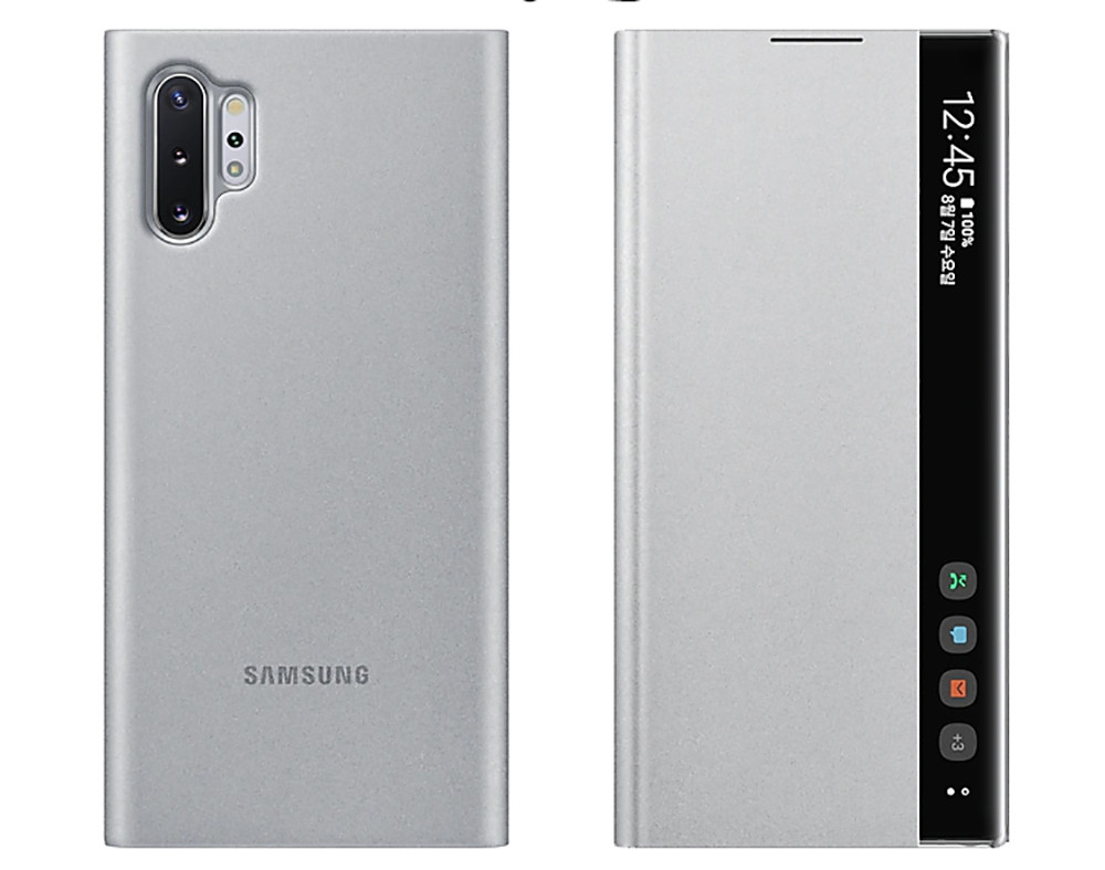 Official Samsung Galaxy Note 10+ Plus Clear View Case - Silver