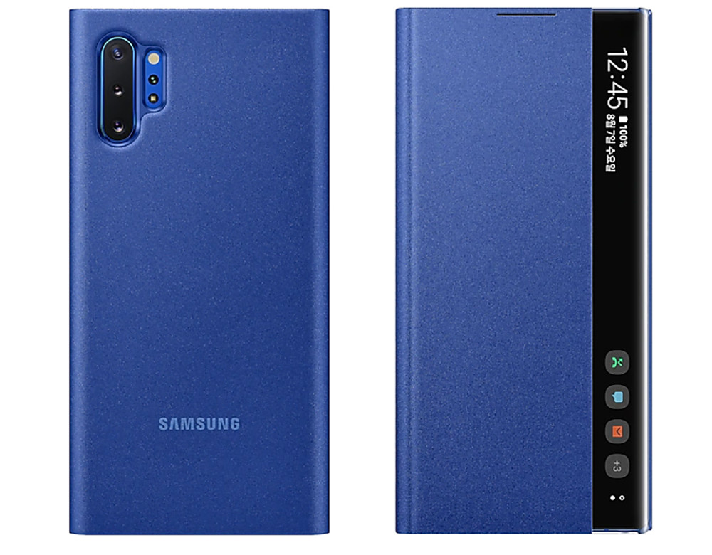Official Samsung Galaxy Note 10+ Plus Clear View Case - Blue