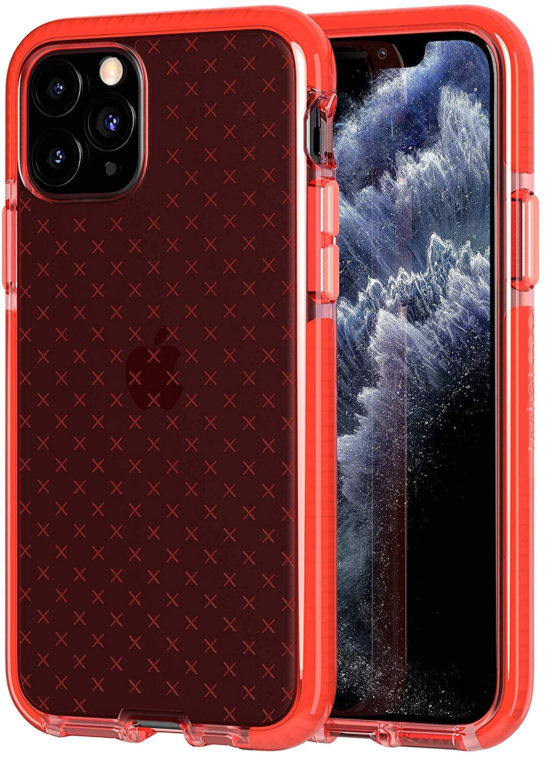 iPhone 11 Pro Max Tech21 Evo Check Coral Case